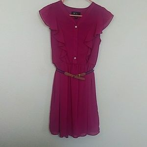 Girls magenta dress
